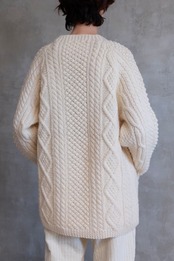 Irish Aran hand knitted cardigan