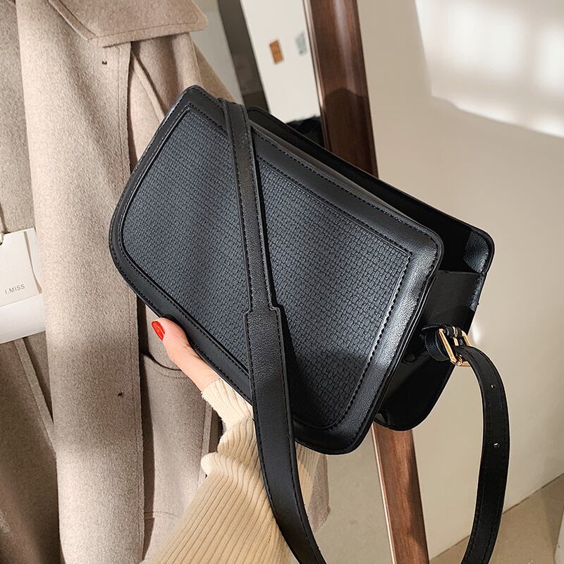 レッド クロスボディ スクウェア ハンドバッグ 手作りハンドバック7907112110