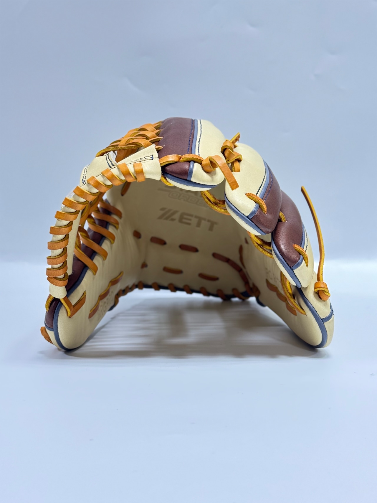 ZETT PROSTATUSーゼットプロステイタス michii supreme order 軟式グローブ ゼットミチイオリジナル 右投げ用 267型 パステルブラウン/チョコブラウン×オークブラウン・画像6