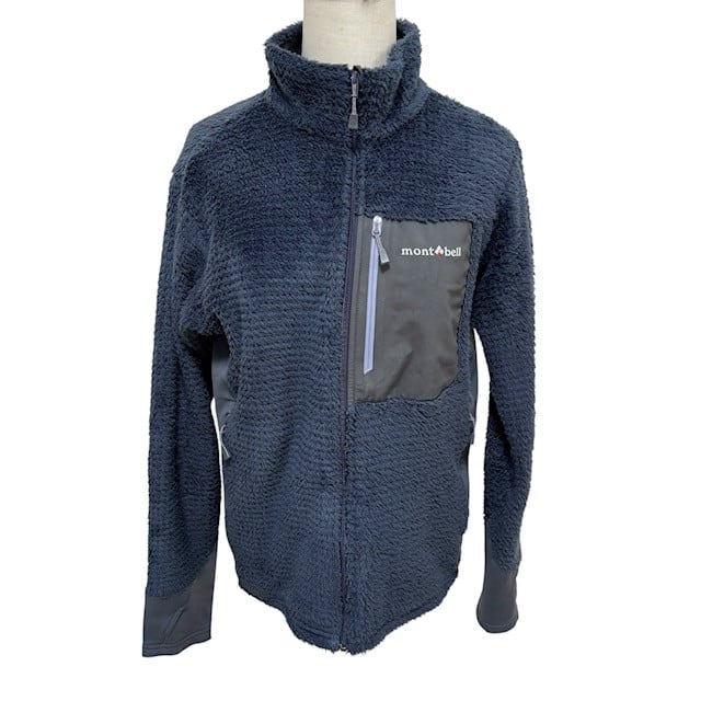 古着 モンベル mont-bell クリマエアー フリースジャケット クリーニング済み グレー #1106661 レディース Lサイズ