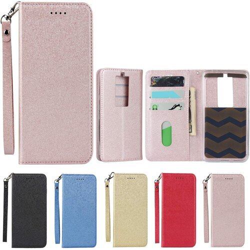 Eastwave 京セラー Basio 3 KYV 43 ケース BASIO3 KYV43 ケース kyv43 basio 3 Case 手帳型 ストラップ付き PU皮革 明るい色 内蔵マグネット 携帯カバー カードポケット スタンド機能 ピンク 630