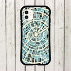 受注生産 iPhoneケース 円形都市グリッドの地図柄｜都市地図 UMAP043C