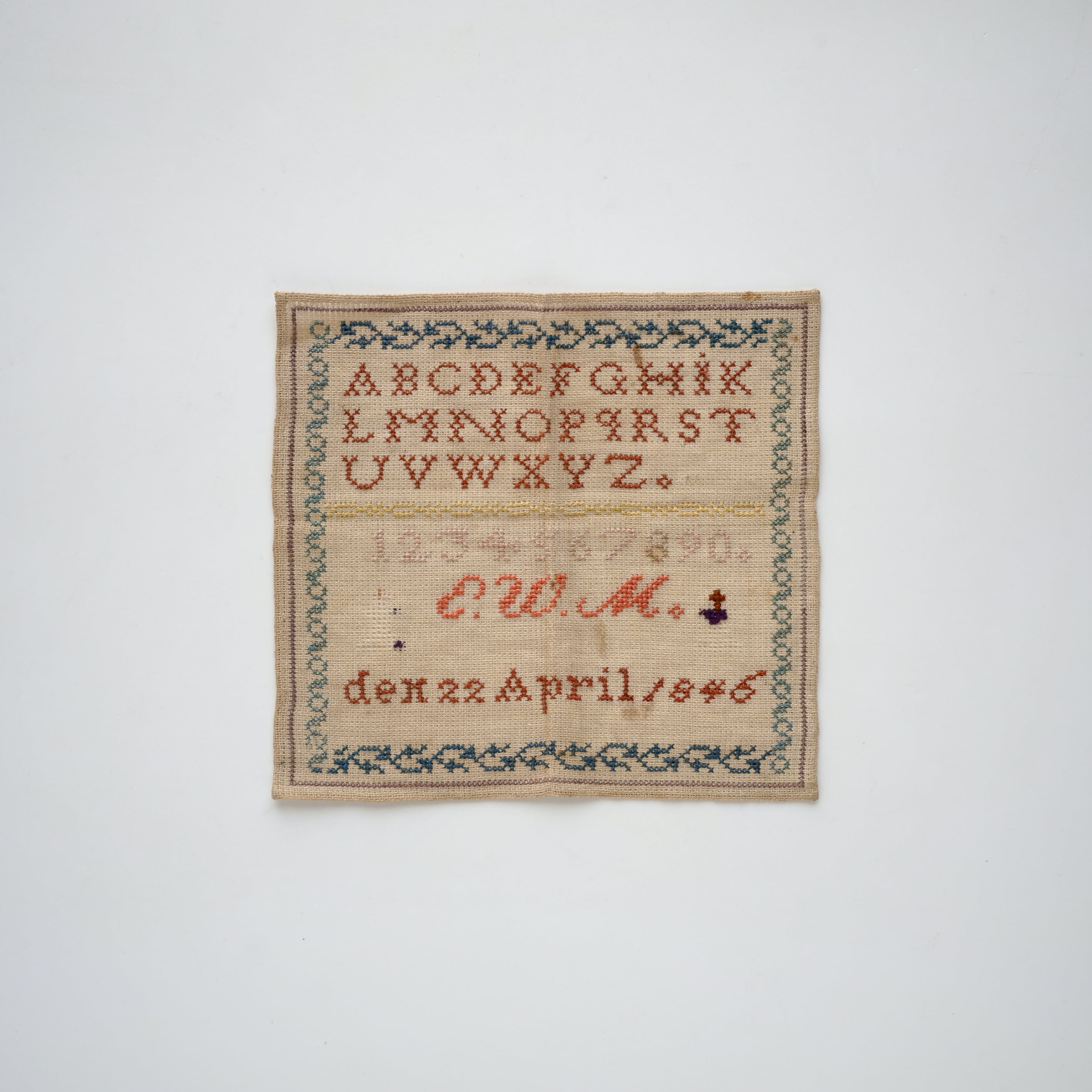 Embroidery Sampler, 1846