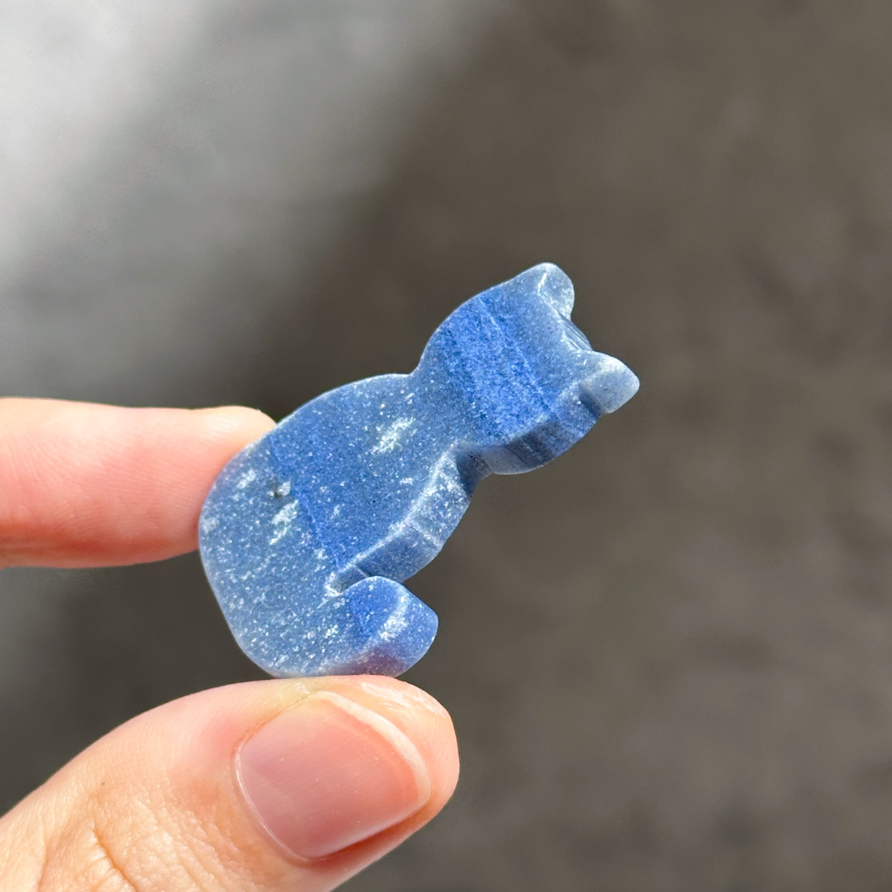 ブルーアベンチュリン 猫ちゃん01◇ Blue Aventurine Cat ◇天然石