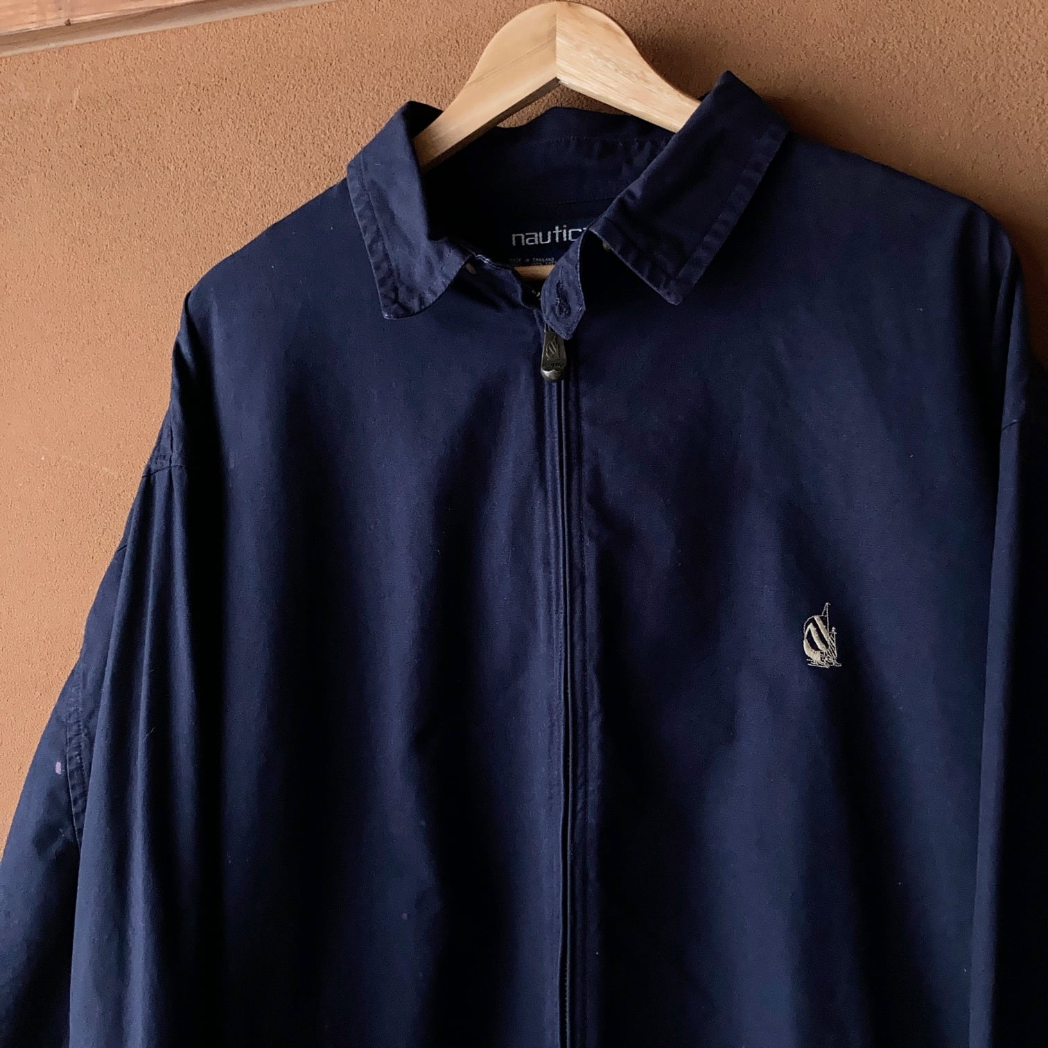 90's NAUTICA チンスト付き スウィングトップブルゾン ネイビー SIZE ...
