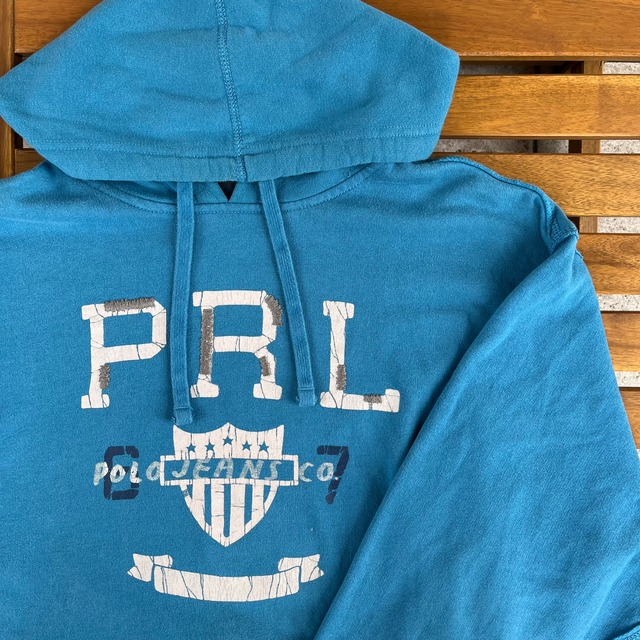 POLO JEANS CO LOGO PARKA LIGHT BLUE XL
