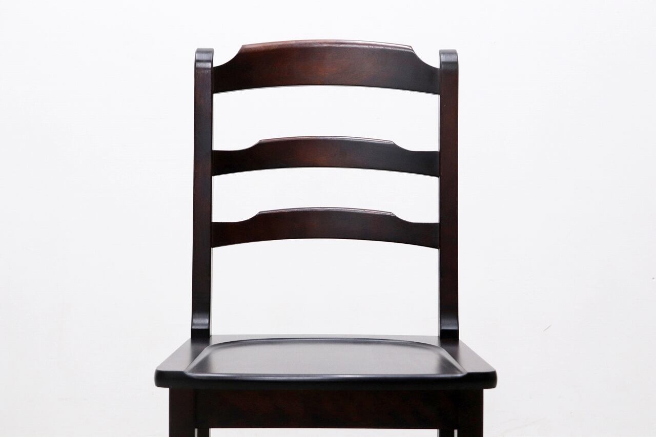 沼津店】北海道民芸家具 天然樺無垢材 ラダーバック ダイニングチェア