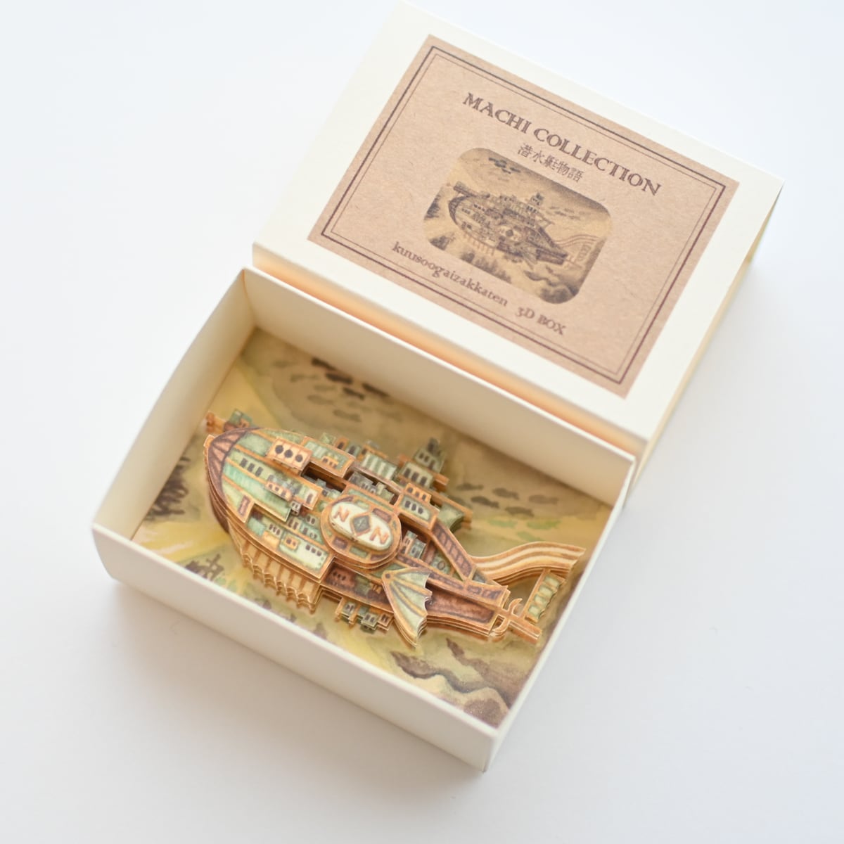 手作りキット＊ミニ3次元Box「潜水艇物語」《空想街雑貨店》