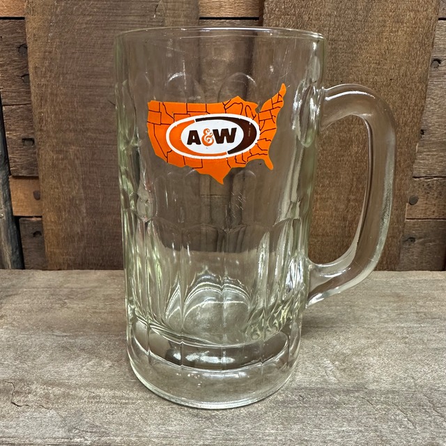 A&W ルートビア 1970-90年代 ヴィンテージ アメリカ地図ロゴ ジョッキマグ