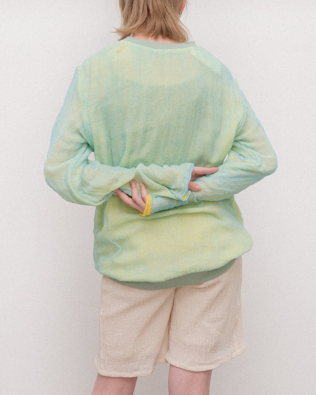 Halo Labels - Gauze Sweatshirt "Lime"