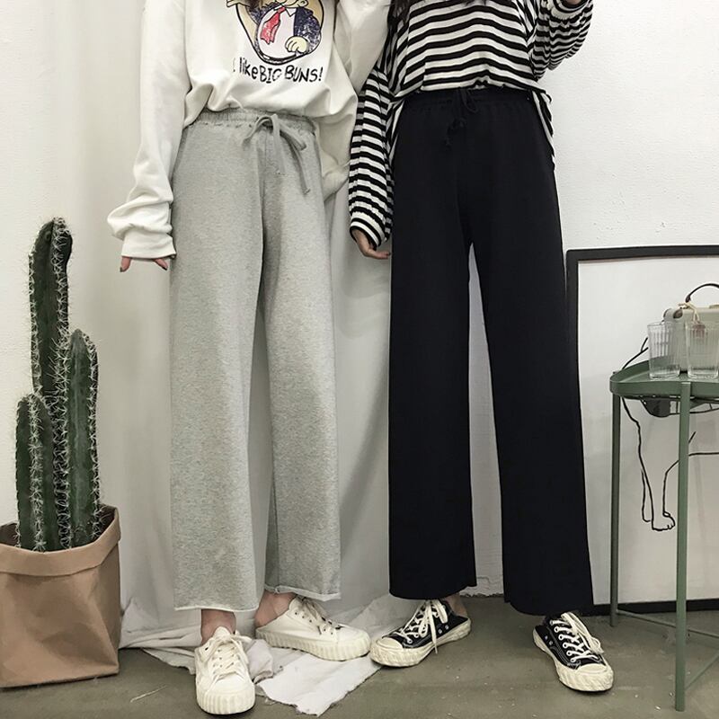 パンツ オータムウィンタールーズグレーハイウェストカジュアル 秋物 冬物 試着室55923658604