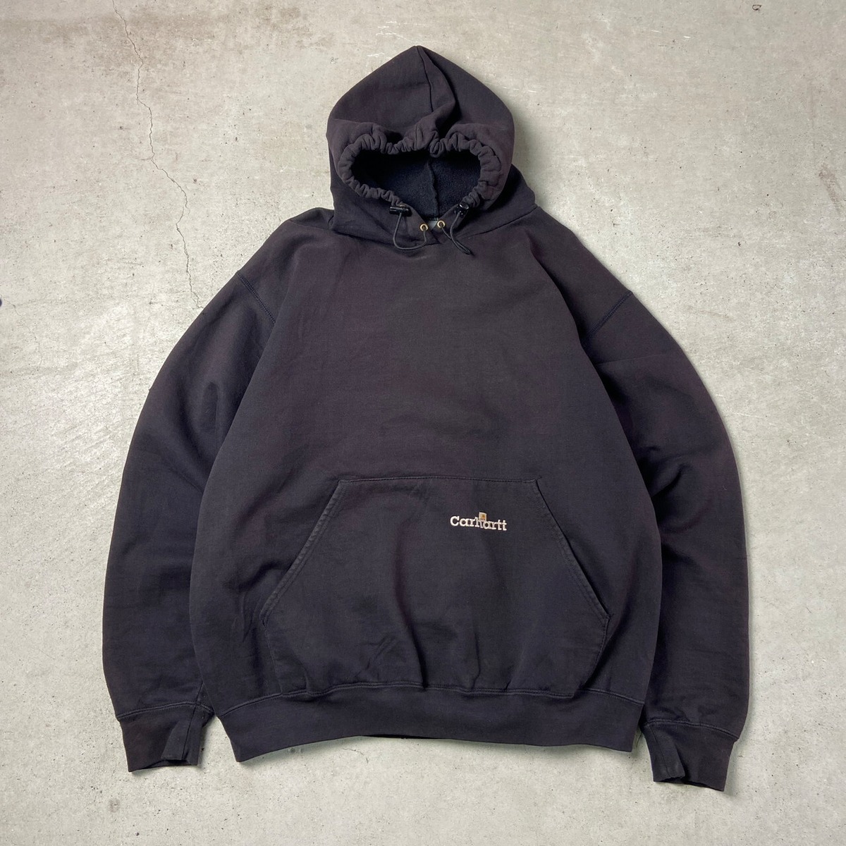 90年代 USA製 Carhartt カーハート ブランドロゴ刺繍 スウェット 