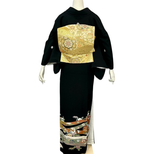 黒留袖レンタル フルセット BT-038-Mサイズ