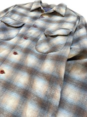70's PENDLETON オンブレチェックシャツ ウール