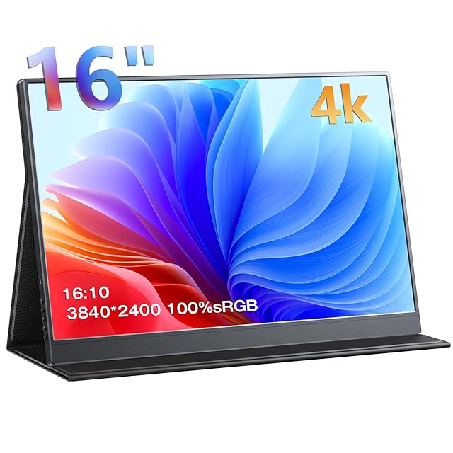 KOOLYFUL モバイルモニター 4k 16インチ モバイルディスプレイ