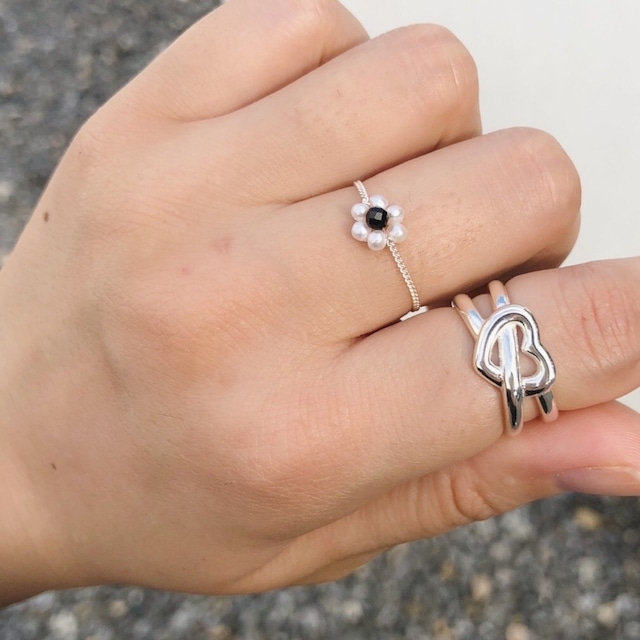 silver925 ohana chain ring（2designs）