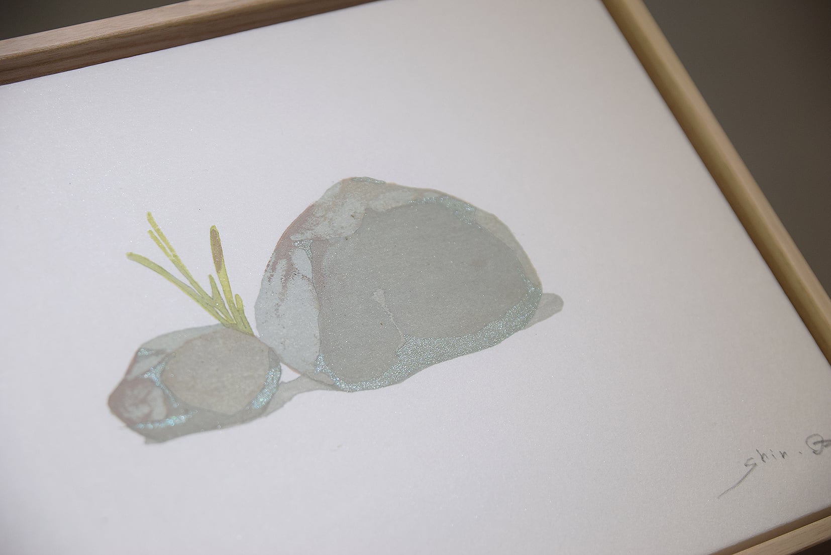 小﨑 慎介 / 「Stones」/ 木版画 / 木製パネル装 | GALLERY NENOHOSHI