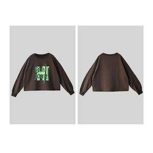 ビッグシルエットクルーネックプリントTシャツ A00381