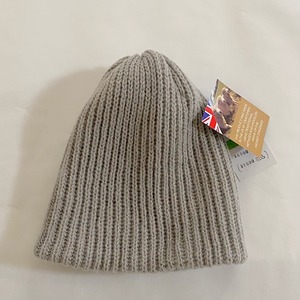 【Stuart Austin】 Alpaca Knit Cap　Light Grey