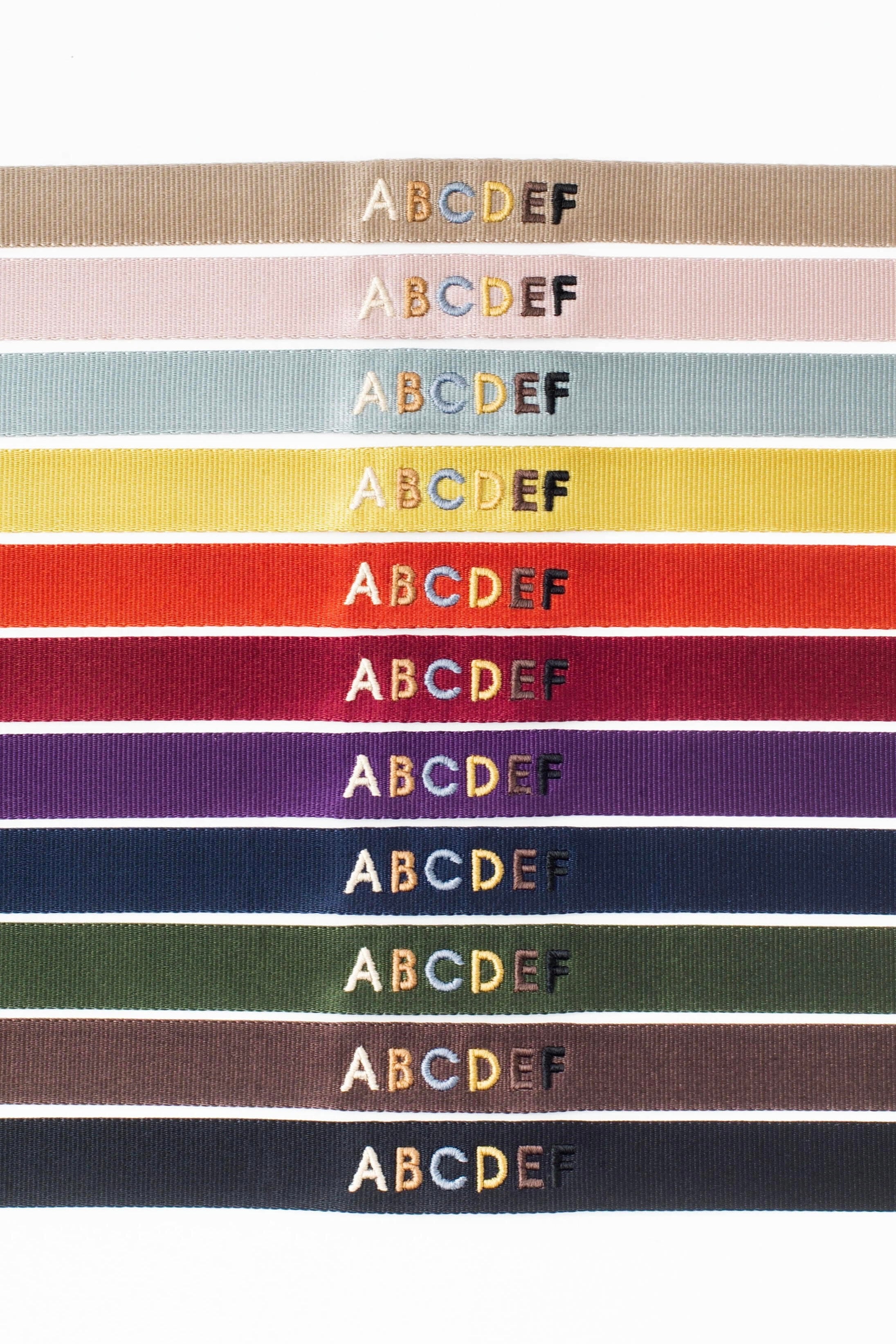 ハーフチョーク ネーム刺繍 Flower 3.8cm幅 | RICH TOKYO