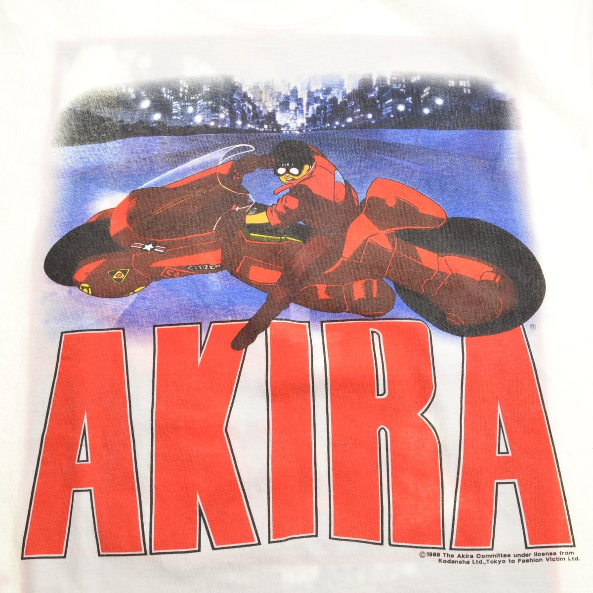 AKIRA / アキラ 80s FASHION VICTIM 金田バイク 両面プリント 半袖T