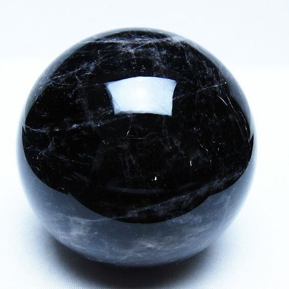 モリオン 黒水晶 丸玉 85mm スフィア 一点物 151-9285