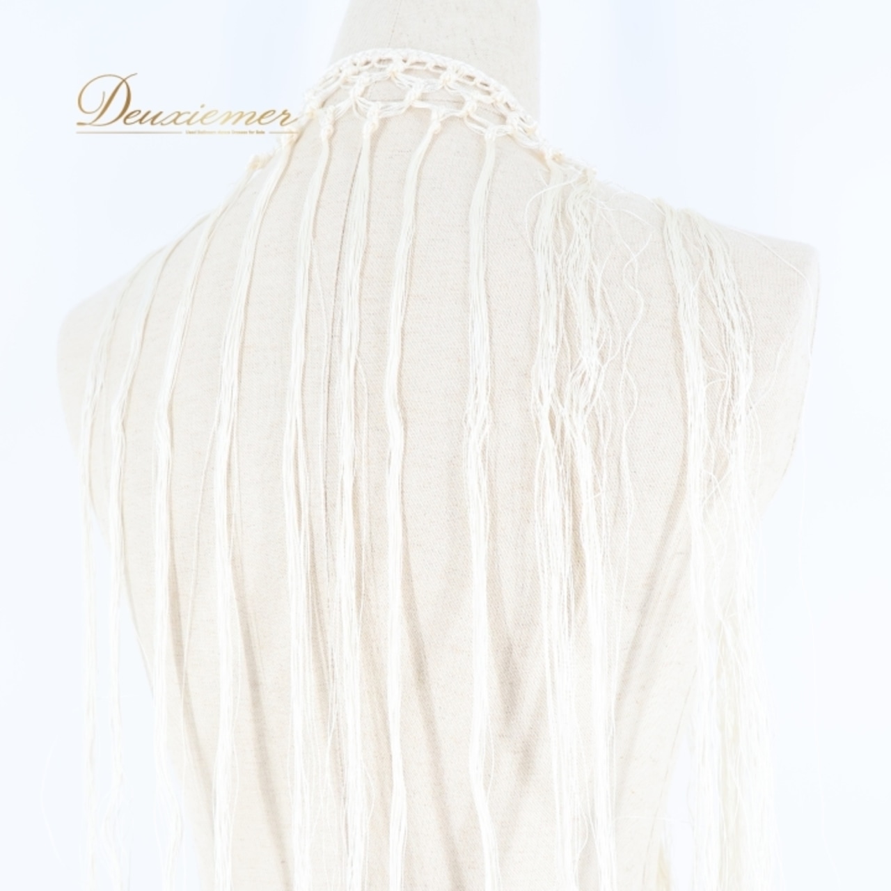 フラメンコ 衣装 シージョ 編み込み フレコ フリンジ 飾り 小物 装飾 ダンス パーティ 発表会 白 無地 ホワイト系 流れるデザイン ステージ用 コスチューム アクセサリー 服飾 レディース フェスティバル 高級感