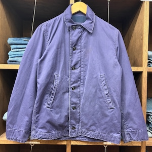 1970s US NAVY UTILITY JACKET NAVY