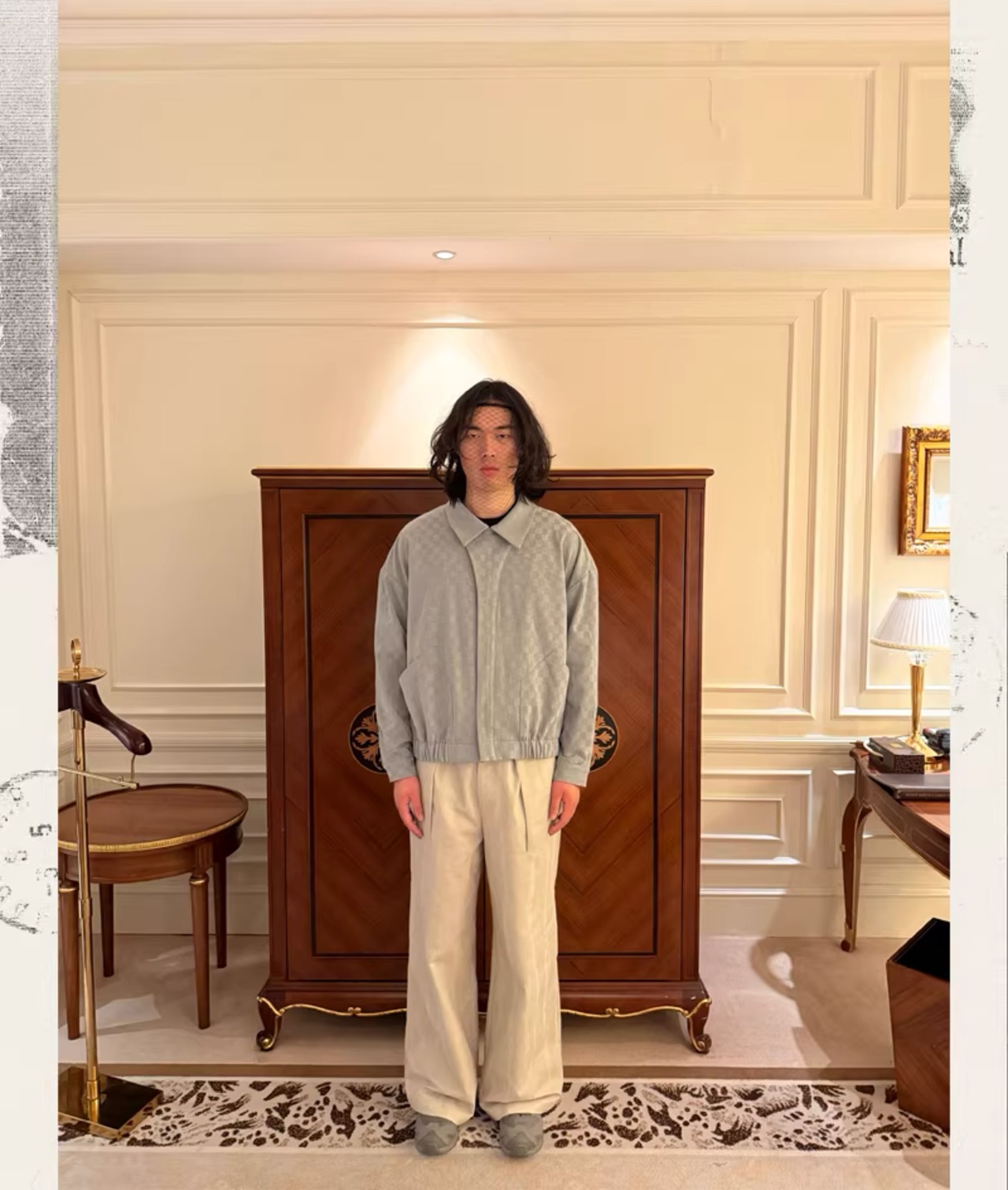 Conchoboe Asymmetric Pleated Sail Jacket