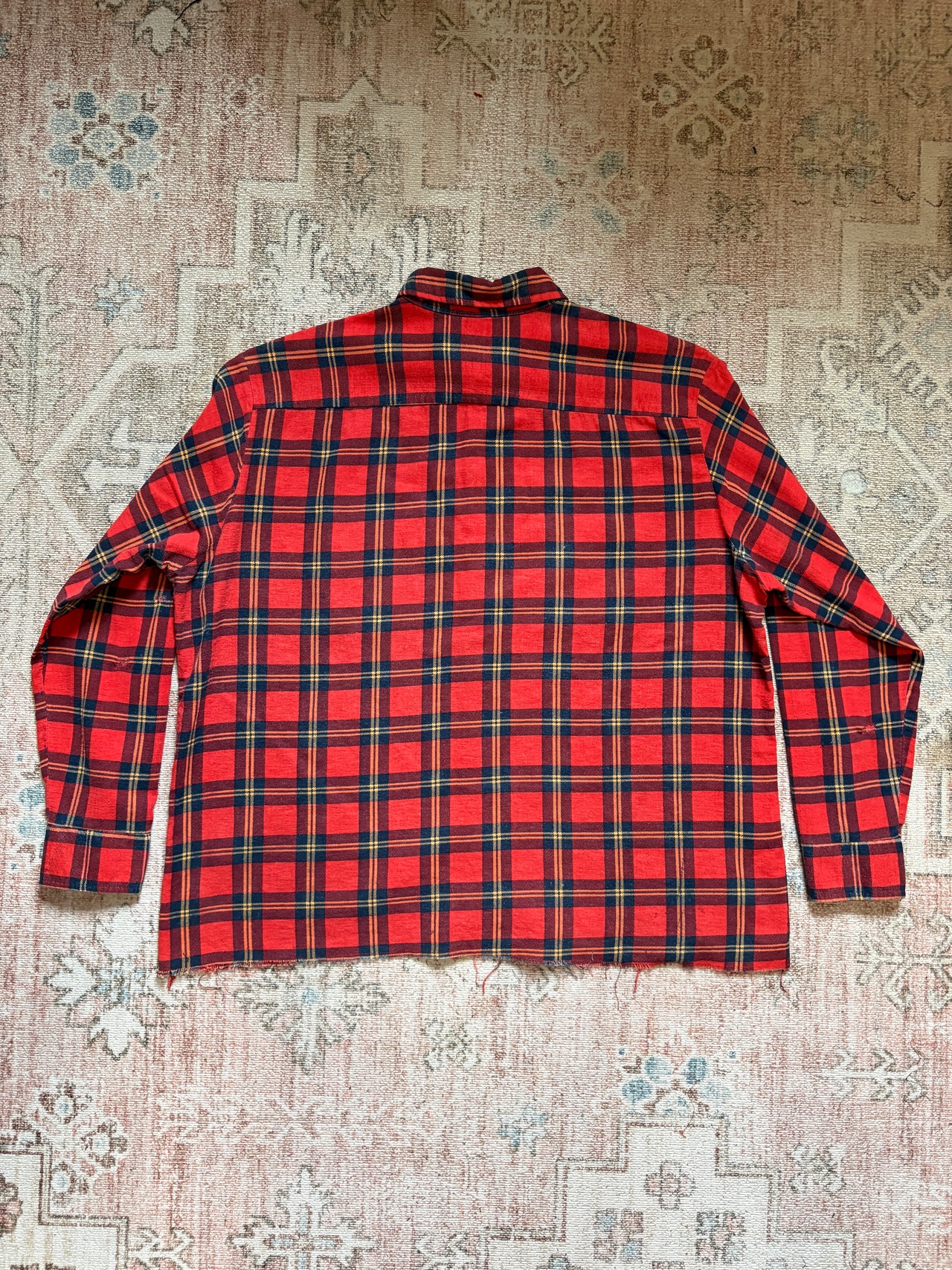 80~90s / USA製 / AMERICAN EDITION / print flannel / REMAKE