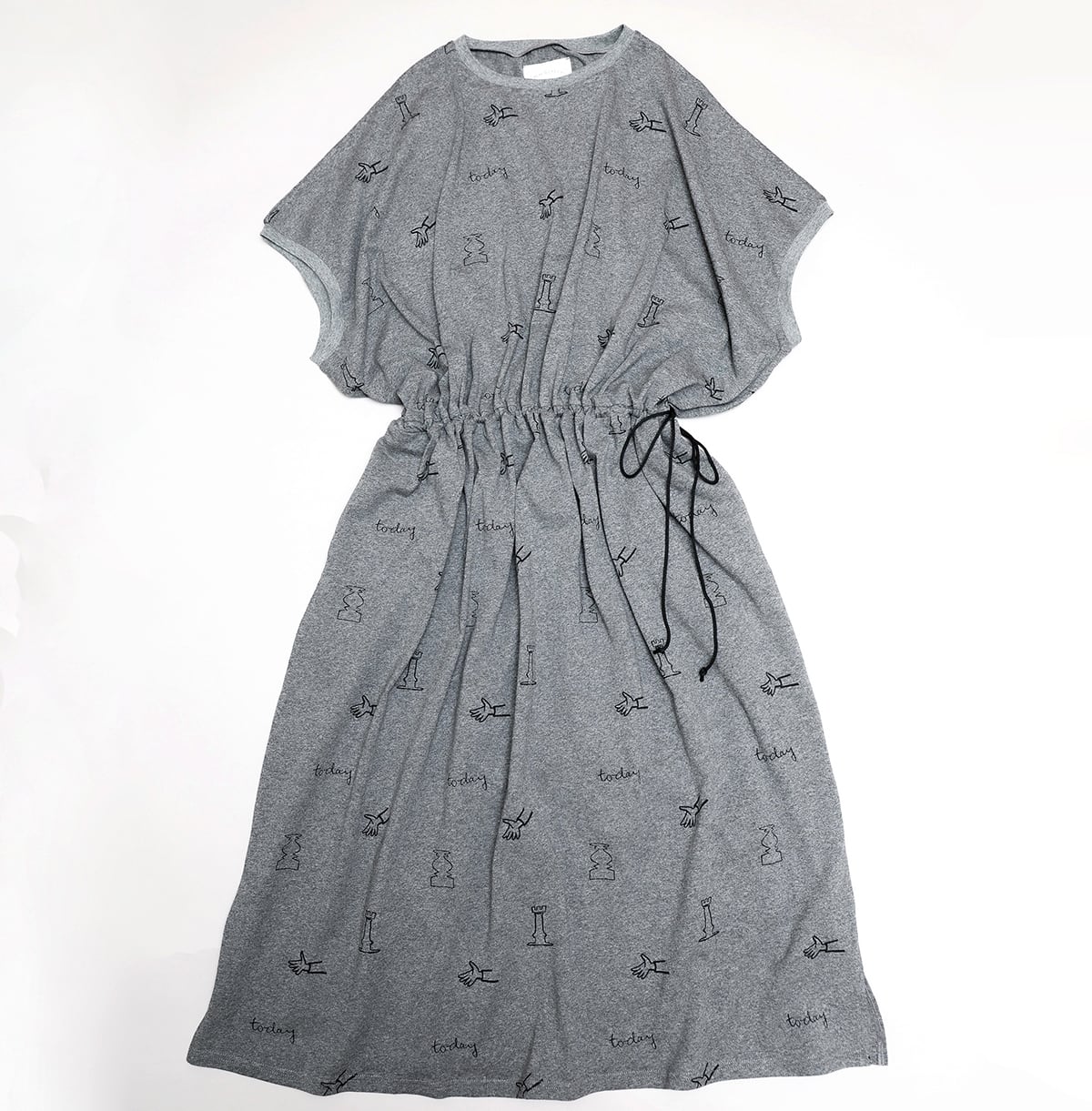 My favorite day knitted dress adult F / Heather gray