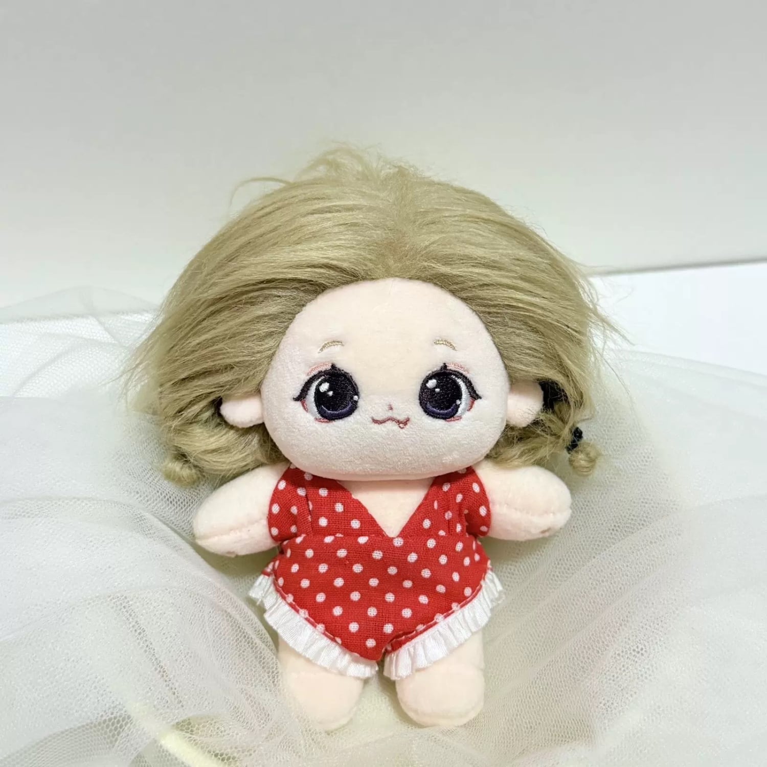 推し活アイテム 撮影用アイテム 10cm 15cm 水着 水玉 チェック フリル