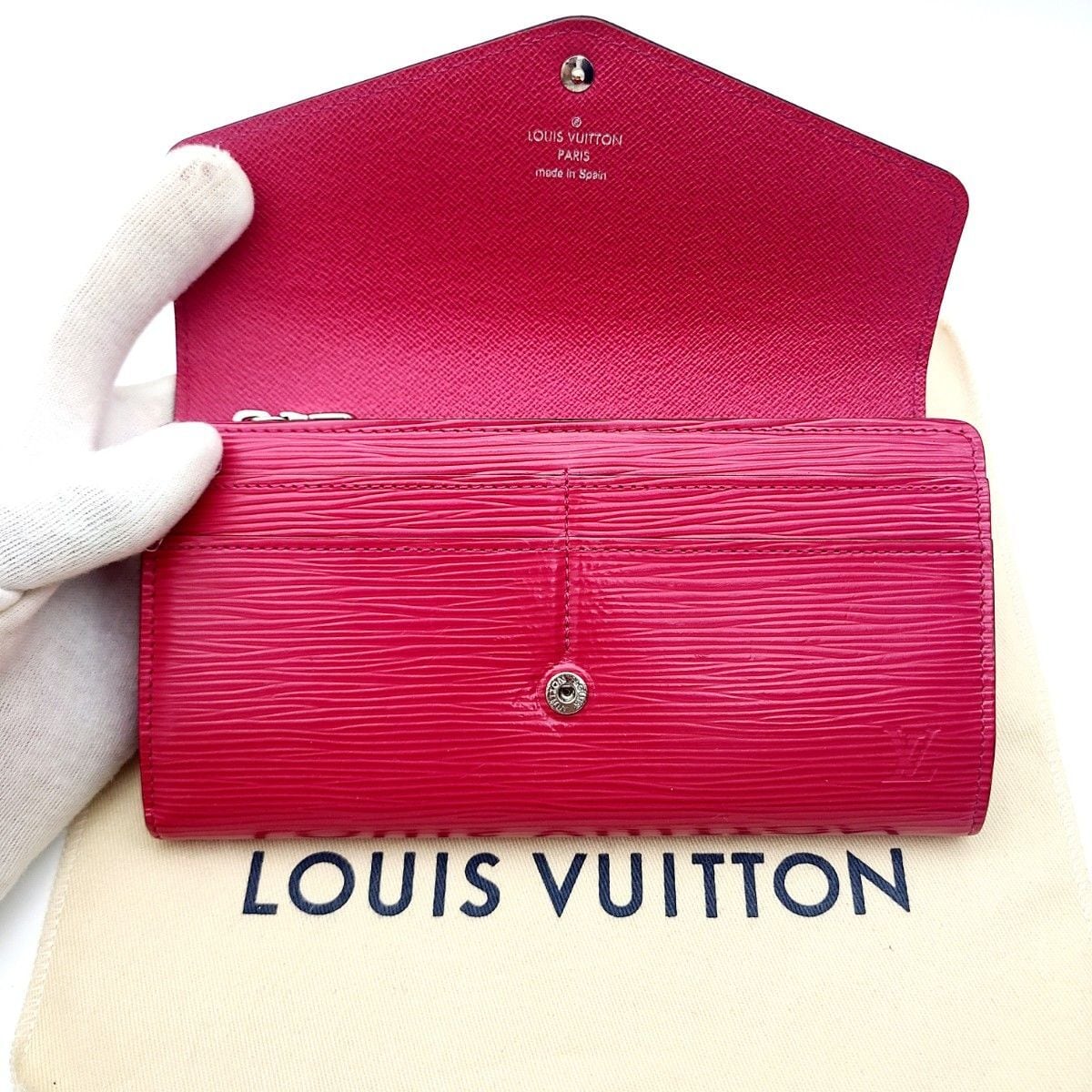 極美品 Louis Vuitton ルイヴィトン エピ 長財布 ポルトフォイユ サラ