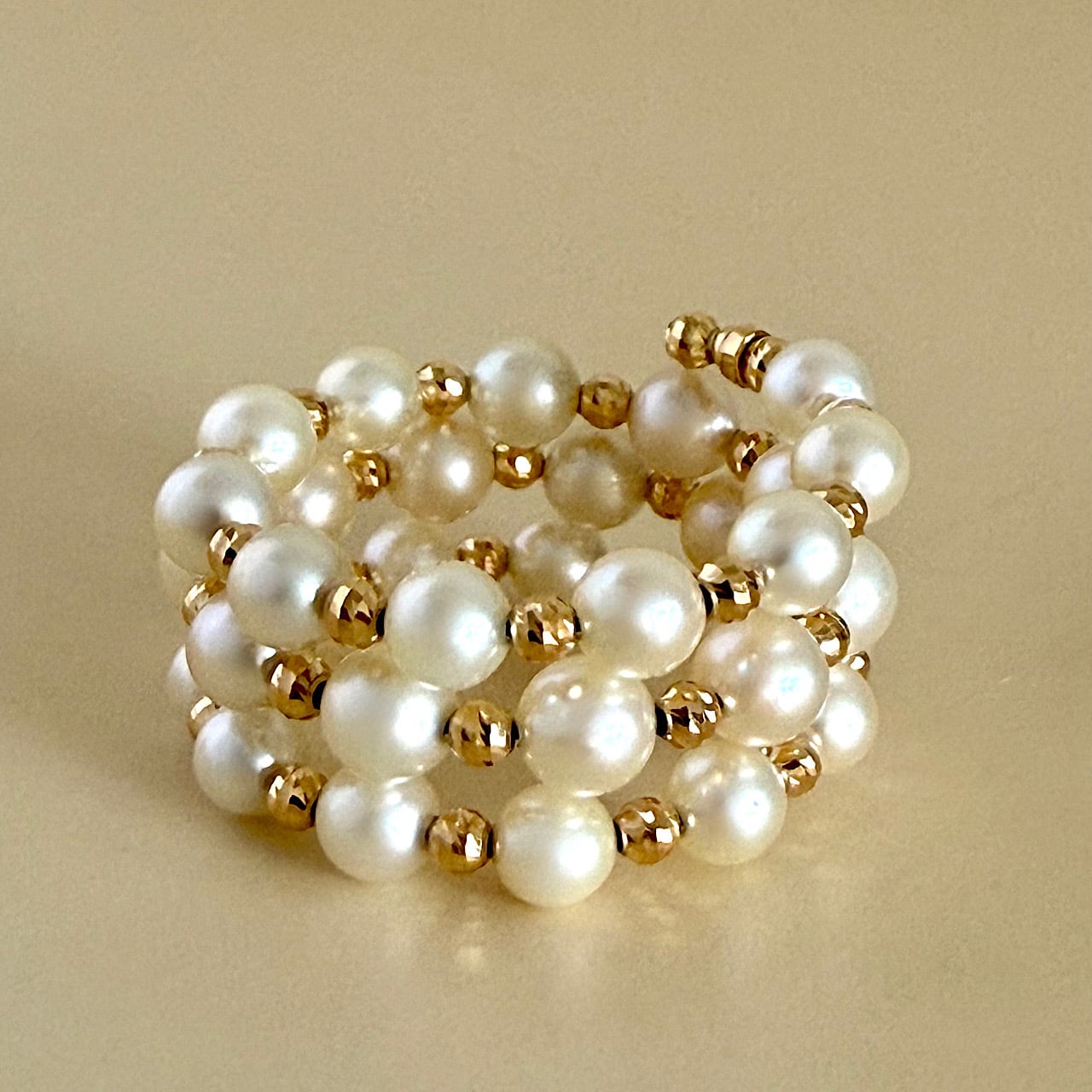 パールリング k18 K18 ベイ パール リング ツイン / 18K bay pearl ring twin