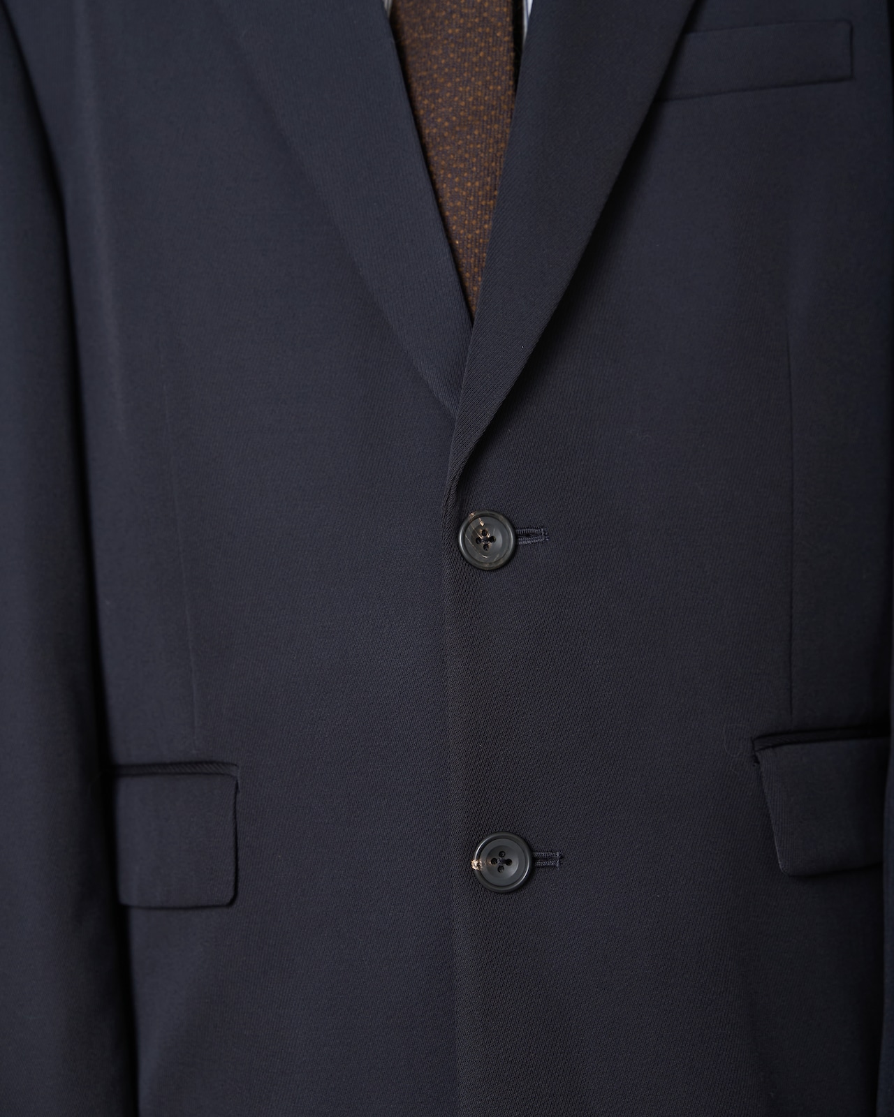 ssstein "WOOL KERSEY OVERSIZED SINGLE BREASTED JACKET〔DARK NAVY〕"