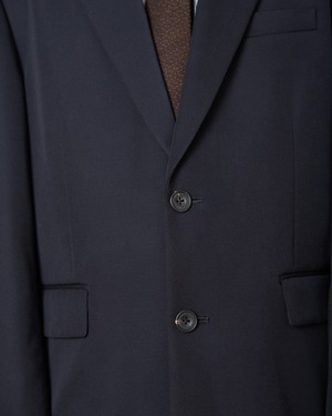 ssstein "WOOL KERSEY OVERSIZED SINGLE BREASTED JACKET〔DARK NAVY〕"