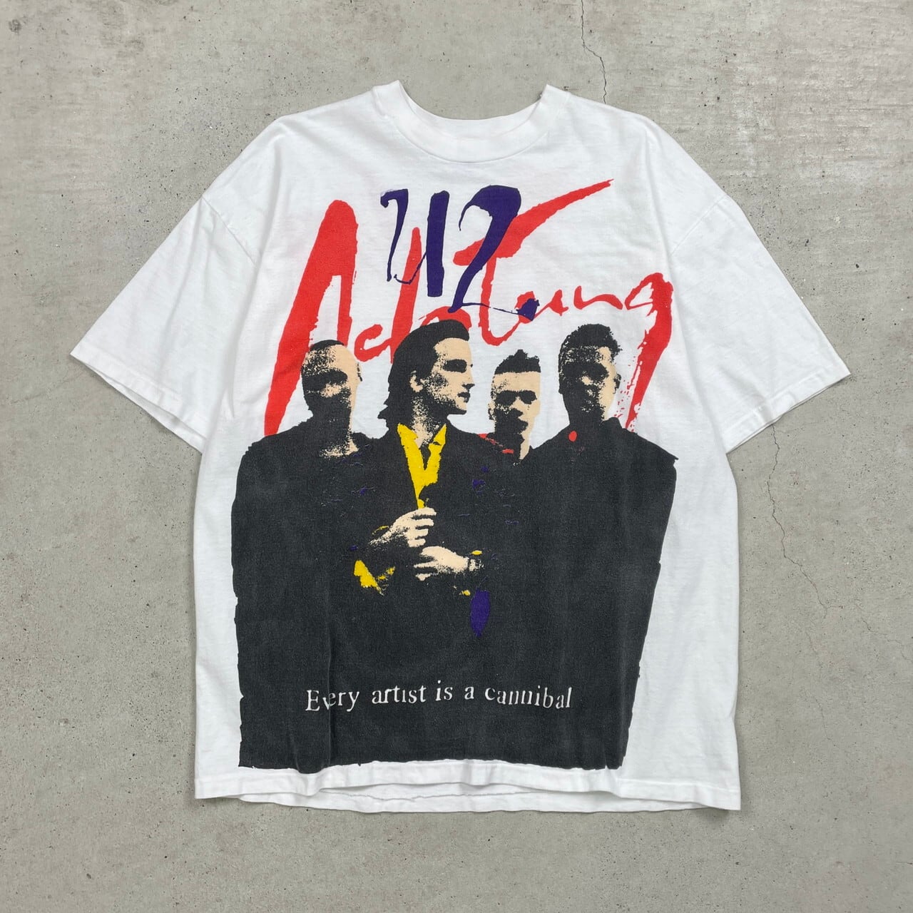 90年代 USA製 U2 ZOO TV TOUR バンドTシャツ バンT ツアーT オール  