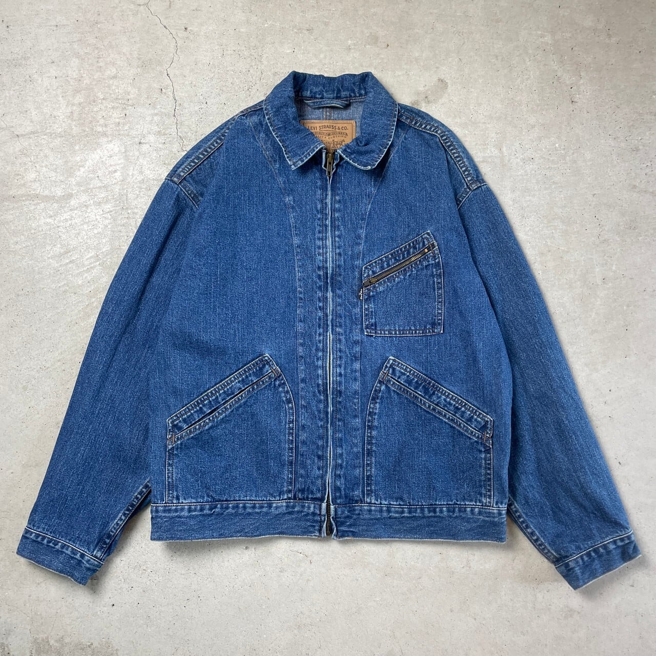 90年代 Levi´s リーバイス 57520 フルジップ デニムジャケット ワーク