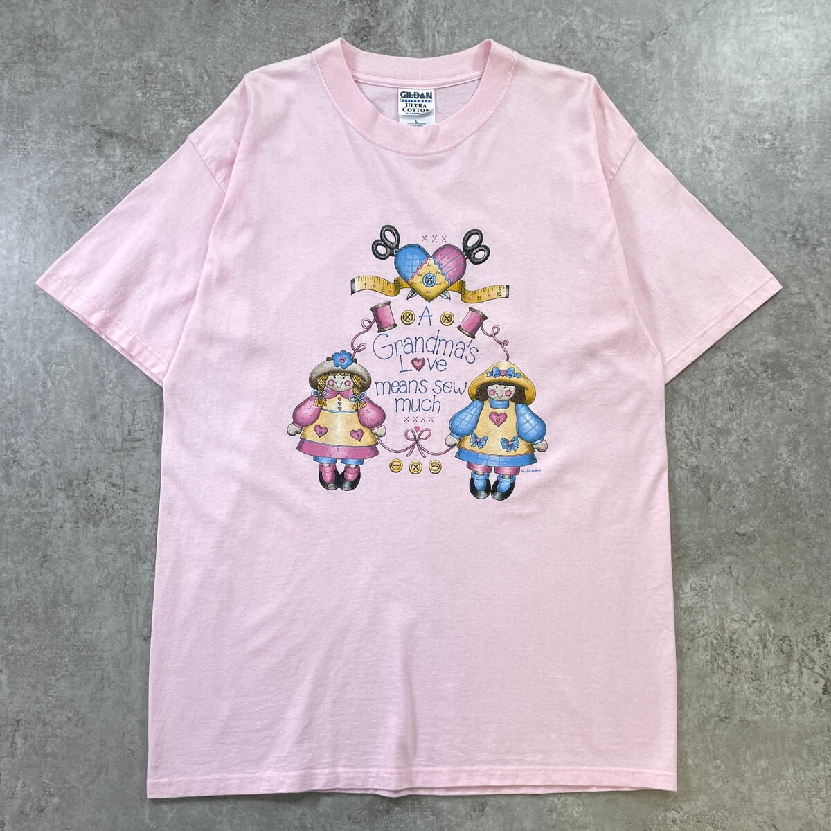 00年代 カナダ製 メッセージ デザインプリントTシャツ メンズL 古着