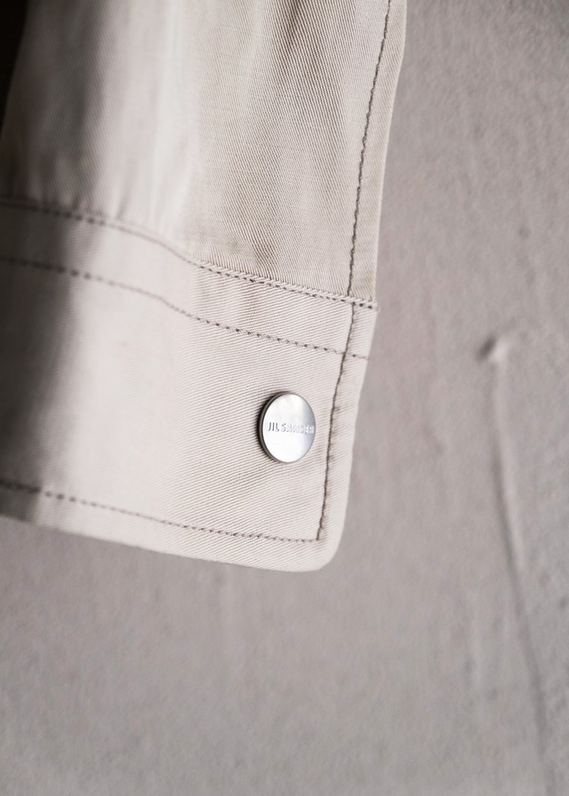JIL SANDER 09SS zip up cotton tailored jacket designed by RAF SIMONS