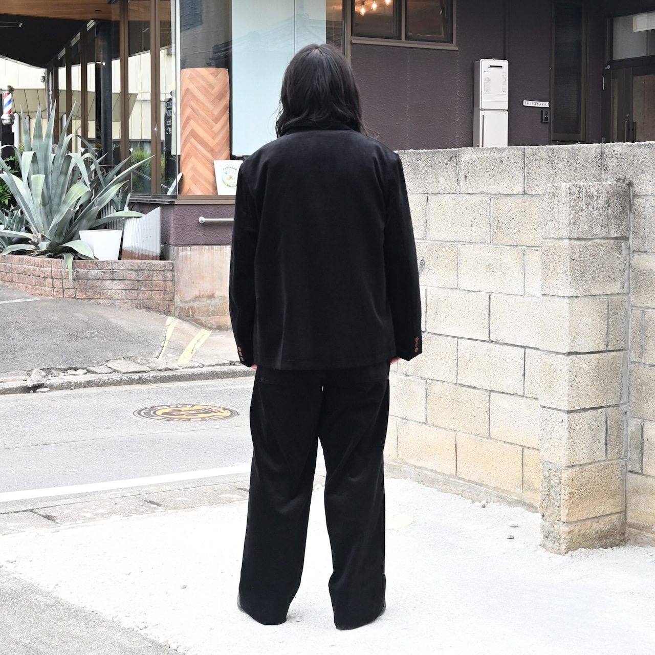 INTERIM(インテリム)柔らかく着やすいリネンコットンコーデュロイのセットアップスタイル