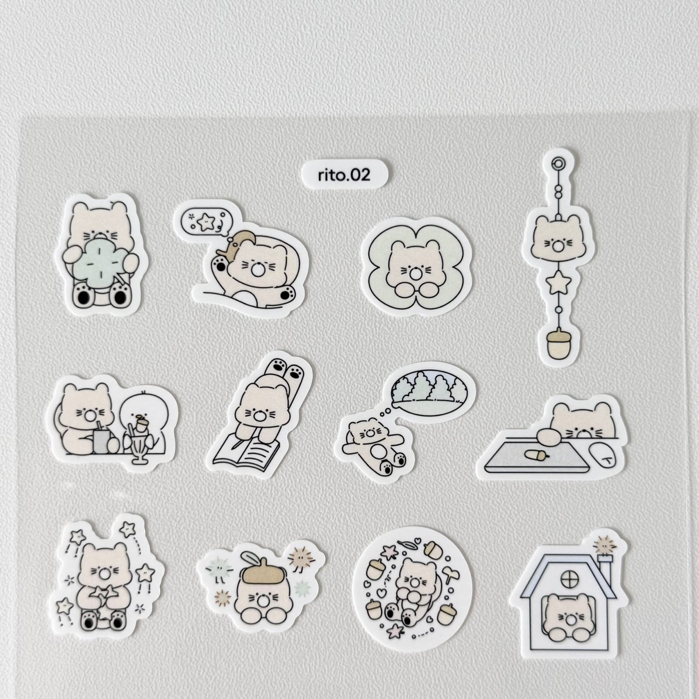 ★9月新作!papeterie.atelier 〔rito 02 sticker〕