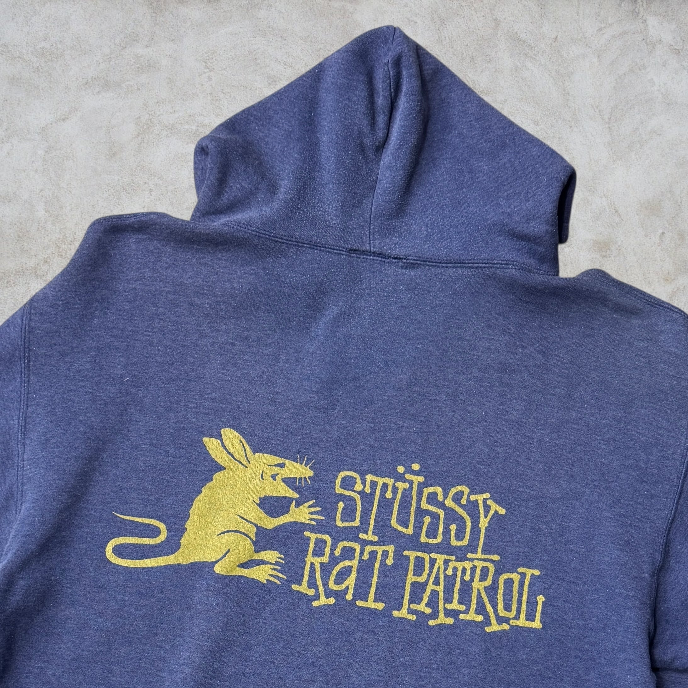 Special!!】80's~90's old stussy RAT PATROL hoodie “黒タグ” “ラット