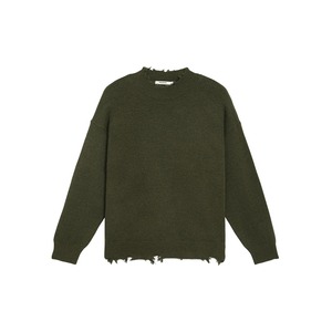 ブロークンデザインモックネックニット　946