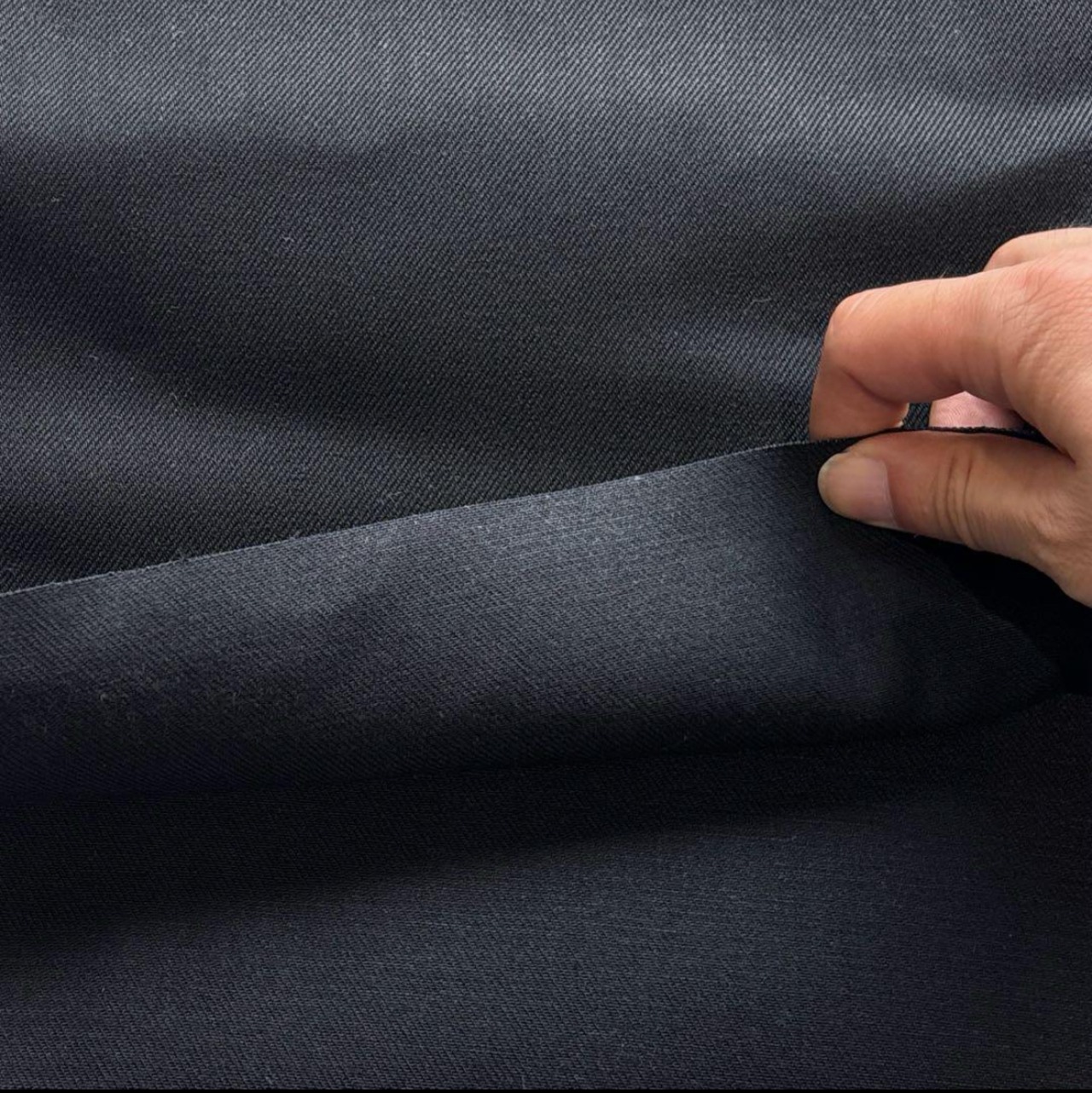 ★TB135◆3m◆ラスト1点!◆綿100%児島ブラックデニム生地◆約14オンス