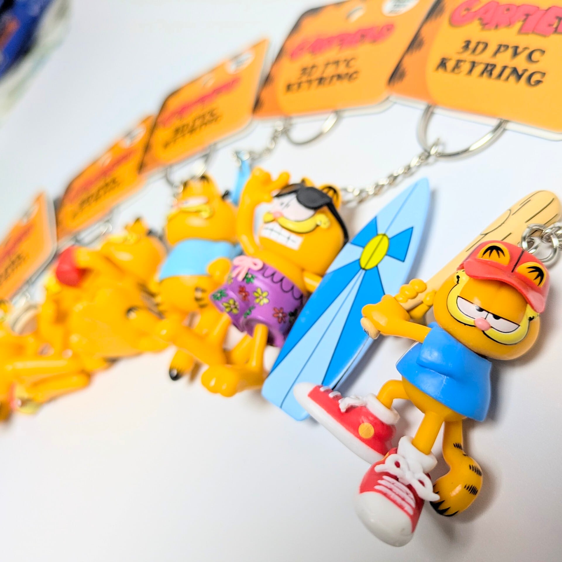 【 Garfield ( ガーフィールド ) 】 3D PVCキーホルダー 『 ローラースケート♪ 』 〚アメリカン雑貨 アメトイ〛