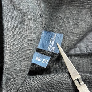 Polo by Ralph Lauren LINEN trousers Black W38L30 古着