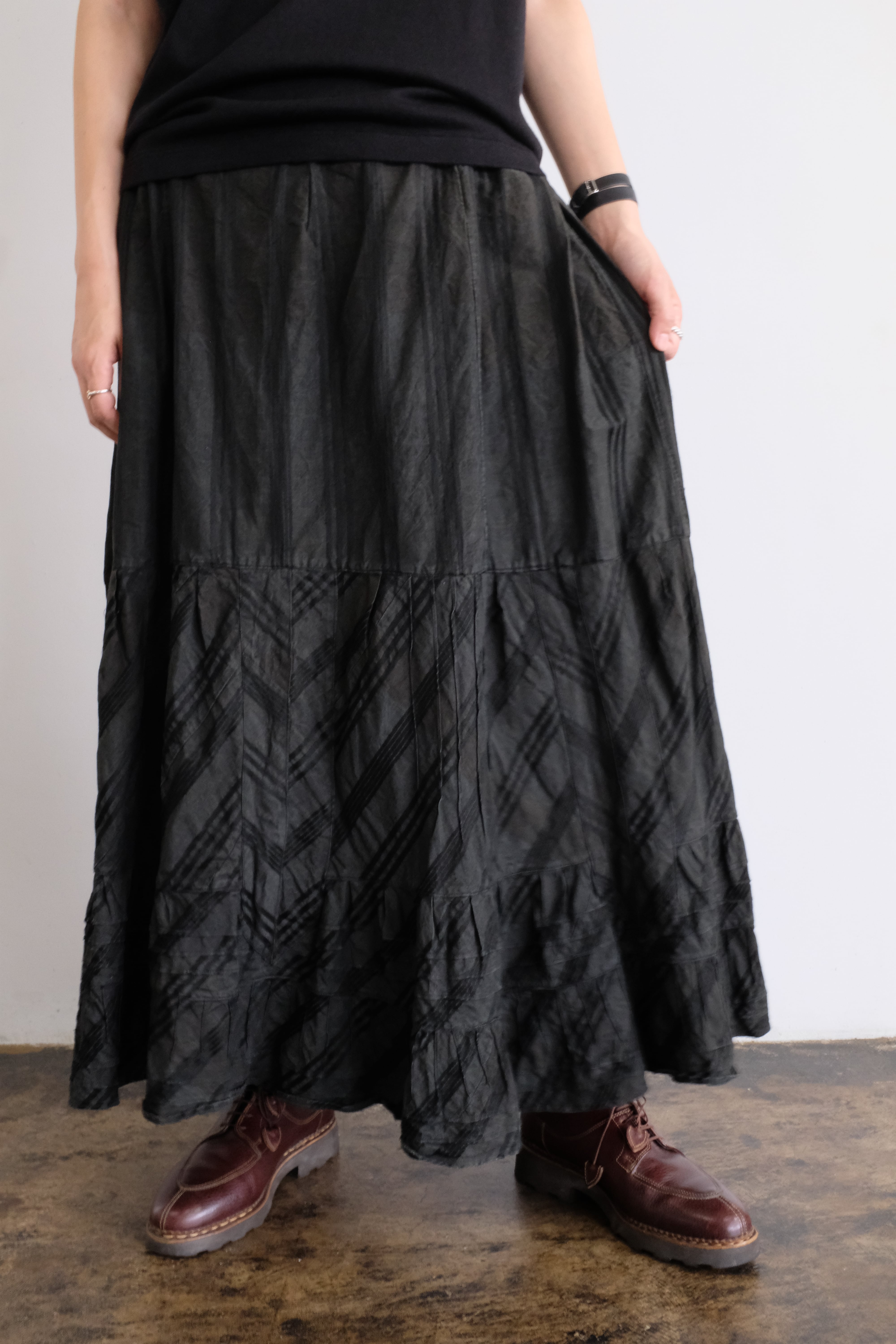 antique]france cotton stripe skirt | YES-姫路の美容院と服のお店YES