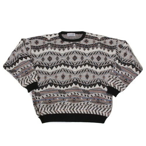 Progetto Italy GeometryCottonKnitTop