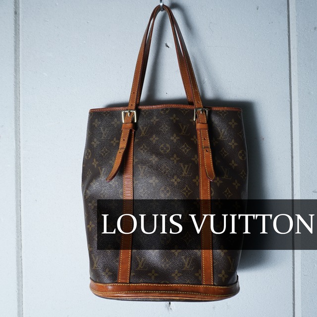 LOUIS VUITTON】ルイヴィトン バケットPMモノグラムレザートートバッグ